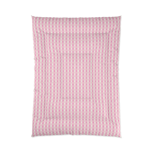 Dreamy Rose Gingham Comforter