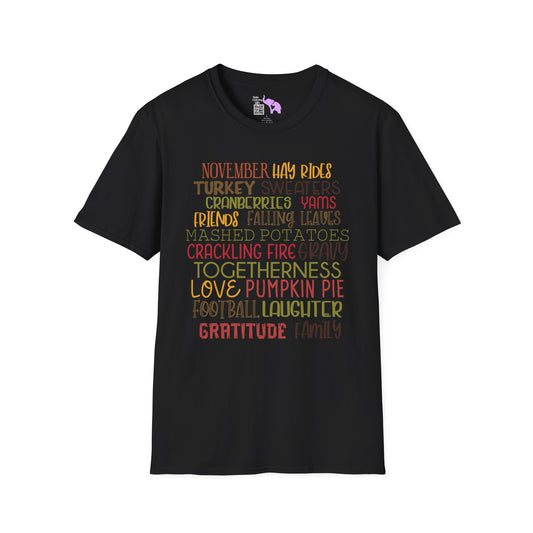 November Words Adult T-shirt