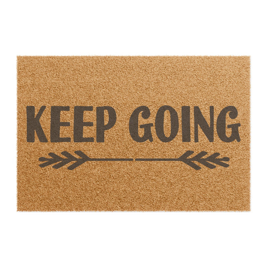 Keep Going Coconut Fiber Doormat