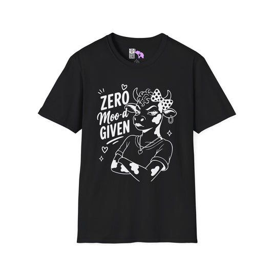 Zero Moo-d Given Adult T-shirt