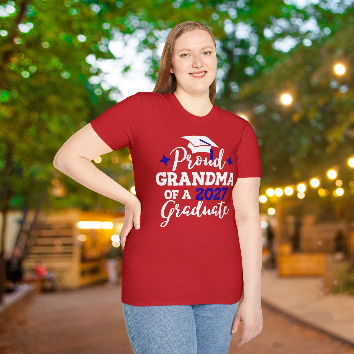 Proud Grandma of a 2027 Graduate Adult T-shirt