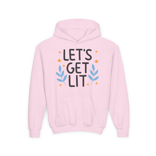 Hanukkah Let's Get Lit Youth Hoodie
