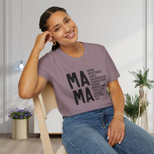 Mama Qualities Adult T-shirt