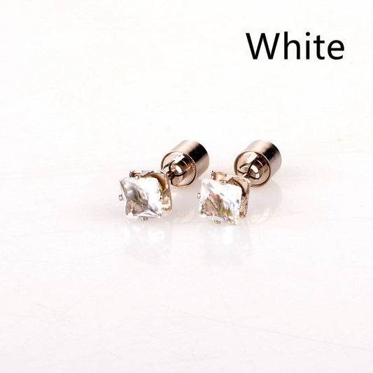 Square Led Light-emitting Earrings