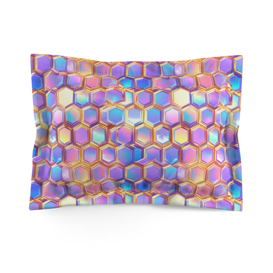 Aurora Hexagons Microfiber Pillow Sham