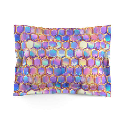 Aurora Hexagons Microfiber Pillow Sham