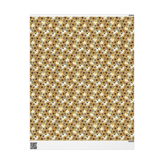 Honecombs & Sunflowers Wrapping Paper