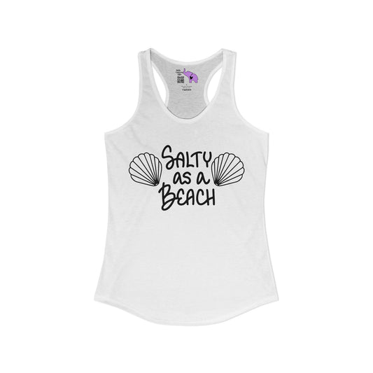 Salty As A Beach Women's Ideal Racerback Tank