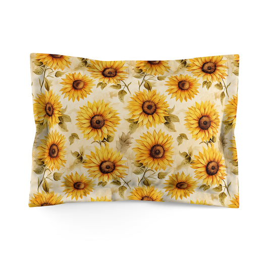Sunflowers Microfiber Pillow Sham