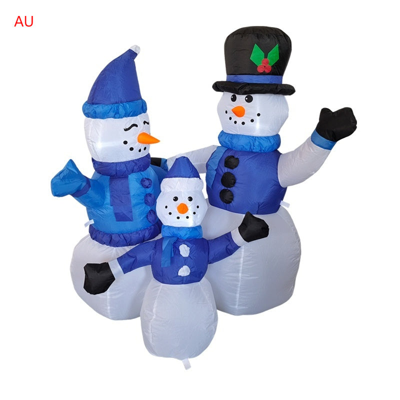 Snowy Blue Family Inflatable