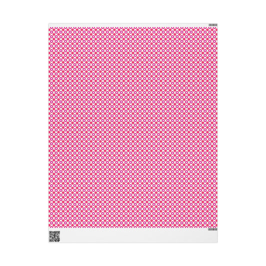 Rosy Star Garden Wrapping Paper