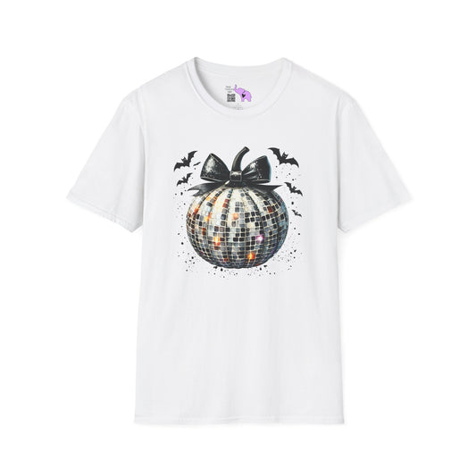 Silver Disco Pumpkin Adult T-shirt