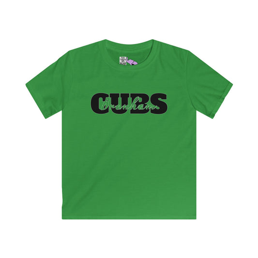 Brenham Cubs Double Text Youth Softstyle Tee