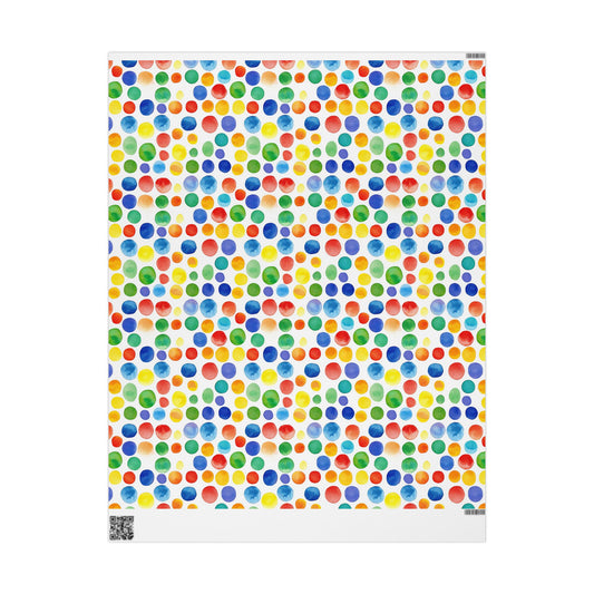 Colorful Polkadots Wrapping Paper