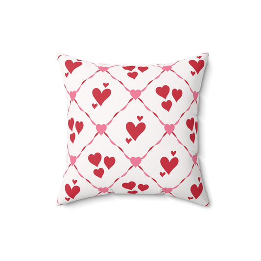 Cupid’s Lattice Throw Pillow