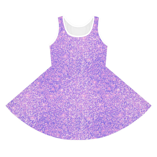 Lavender Crystal Girls' Sleeveless Sundress