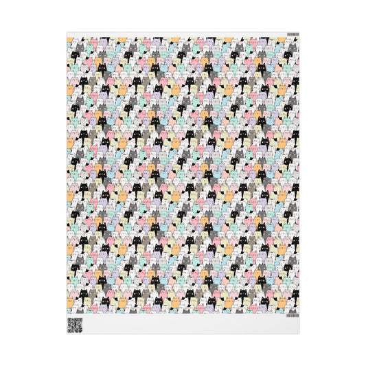 Cartoon Cats Wrapping Paper