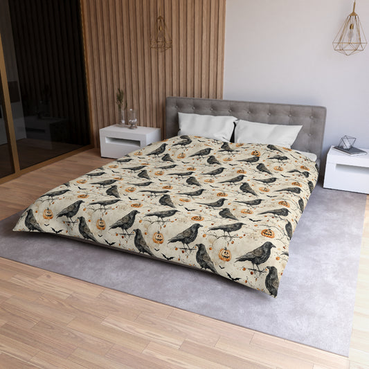 Crow & Gourd Microfiber Duvet Cover