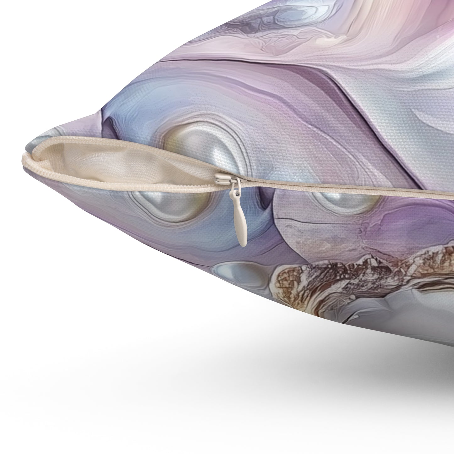 Purple Opalescent Dreams Throw Pillow