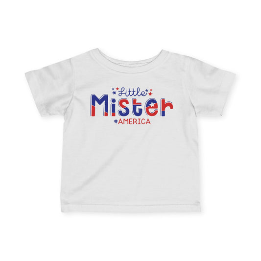 Little Mister #America Infant Soft T-Shirt