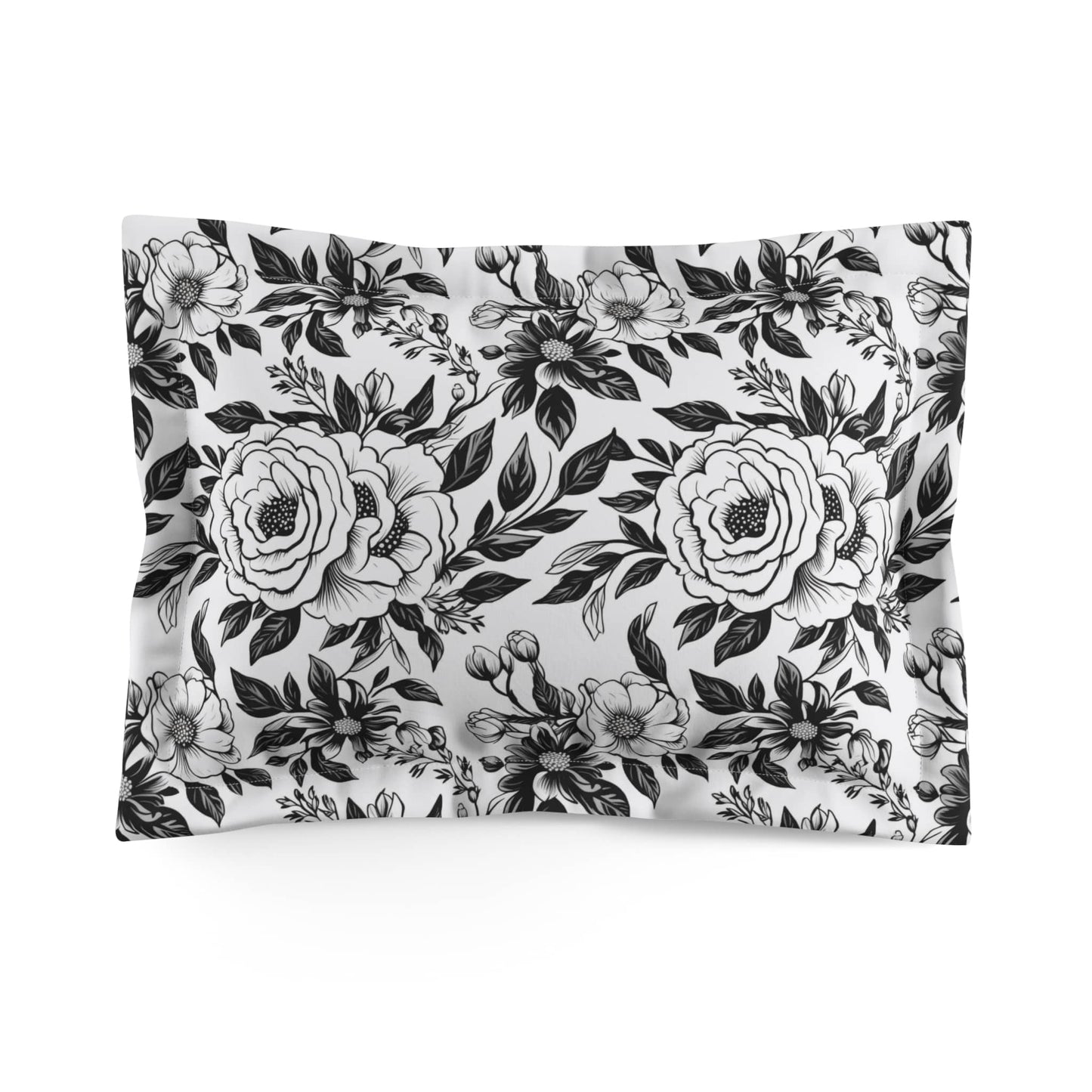 Whispering Blooms Microfiber Pillow Sham
