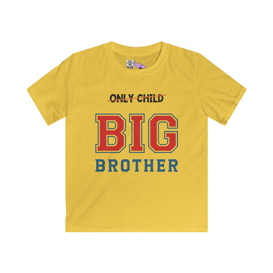 Promoted To Big Brother from Only Child Youth Softstyle Tee