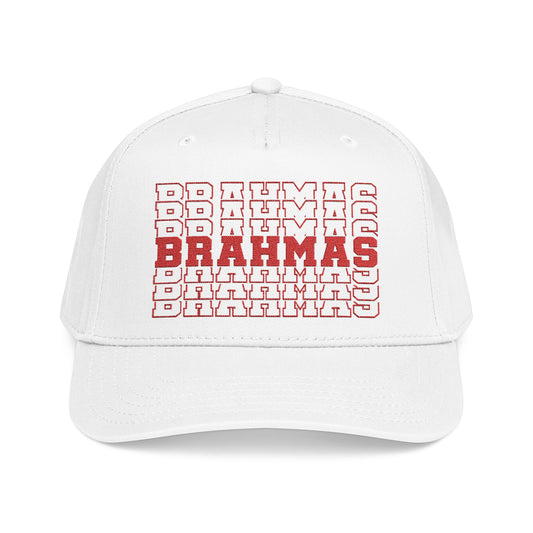 Brahmas (Stacked) Mid Profile Baseball Cap
