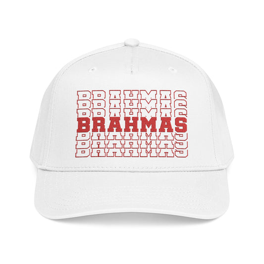 Brahmas (Stacked) Mid Profile Baseball Cap