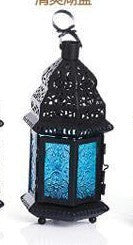 Stained Glass Window Lantern Candle Holders