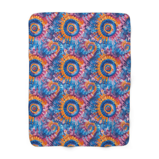Trippy Taffy Sherpa Fleece Blanket