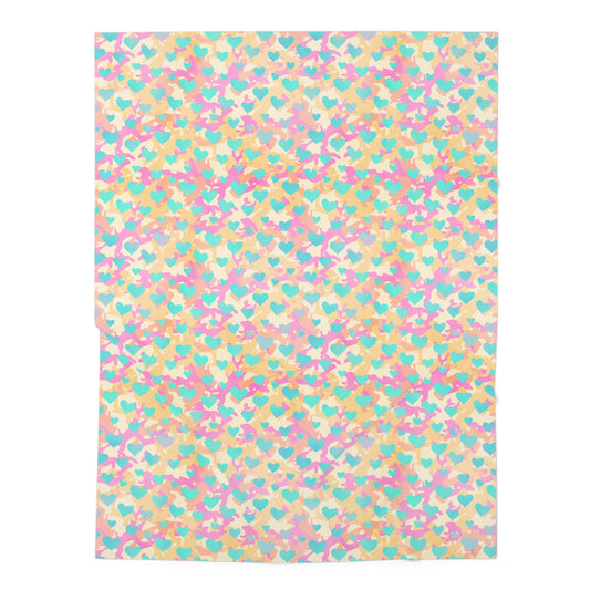 Sweetheart Camo Baby Swaddle Blanket