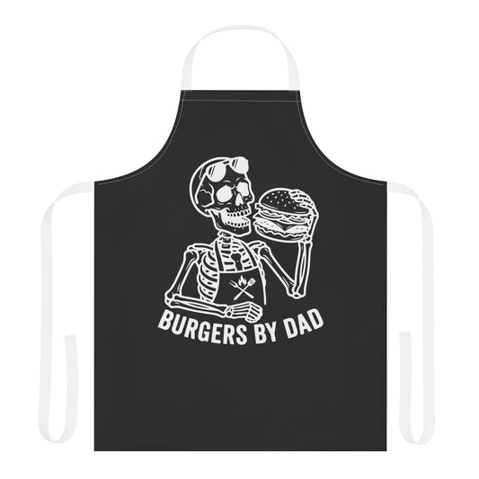 Burgers By Dad (Dad Skeleton) Apron
