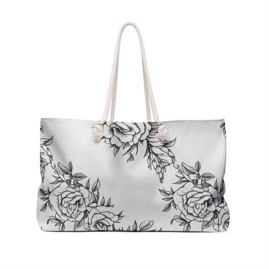 Midnight Rose Sketch Weekender Bag