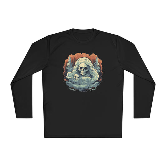 Creepy Ghost 4 Adult Long Sleeve Tee