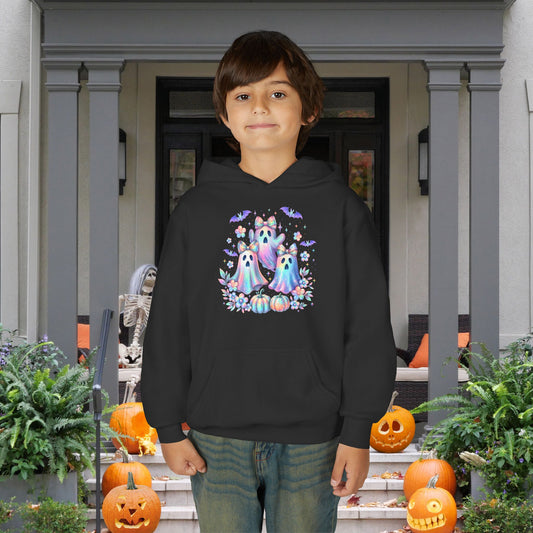 Haunted in Pastels Youth Heavy Blend Hoodie