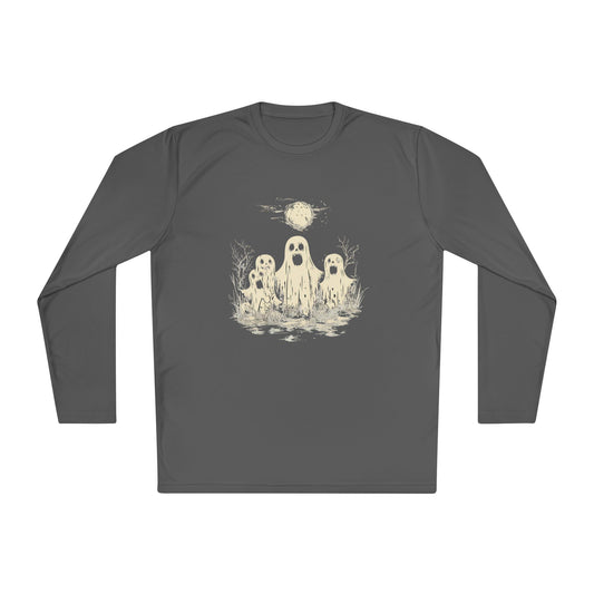 Creepy Ghost Trio Adult Long Sleeve Tee