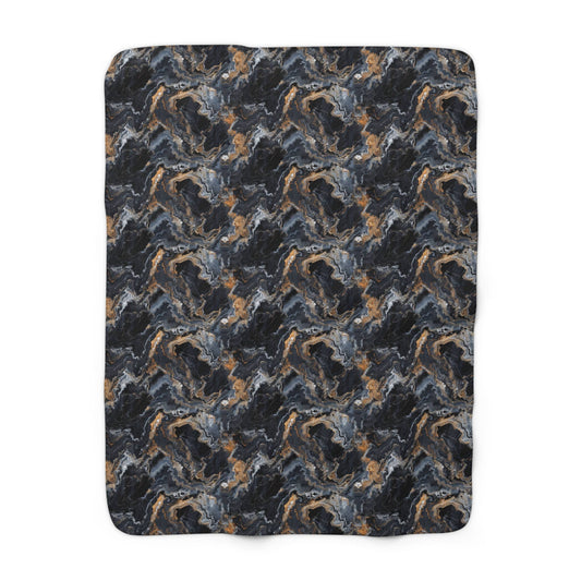 CoMoonspill Marble Fleece Blanket