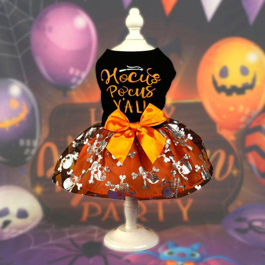 Hocus Pocus Y'all Halloween Pet Dress