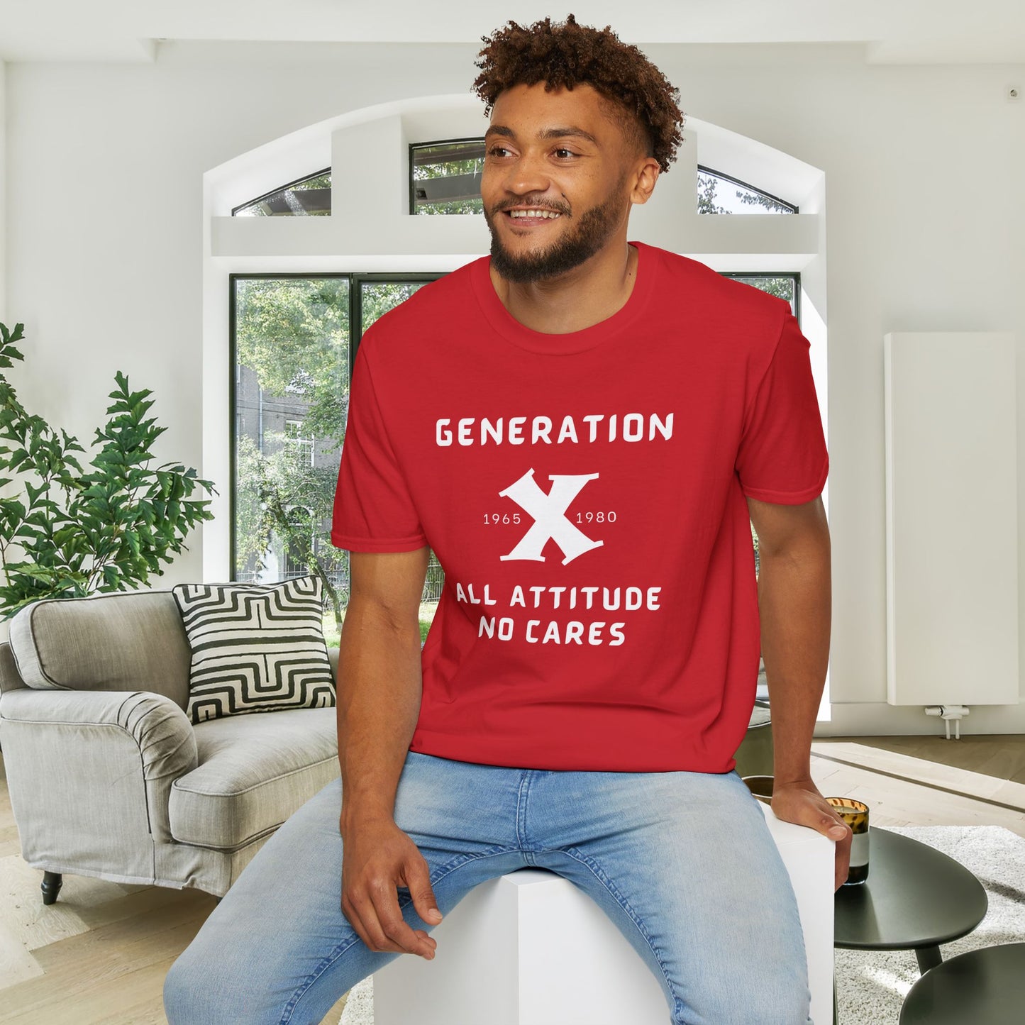 GenX w/years All Attitude No Cares T-shirt