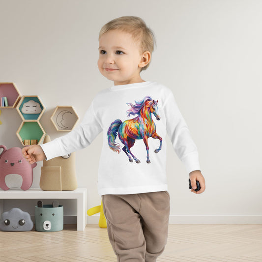 Dreamscape Stallion Toddler Long Sleeve Tee