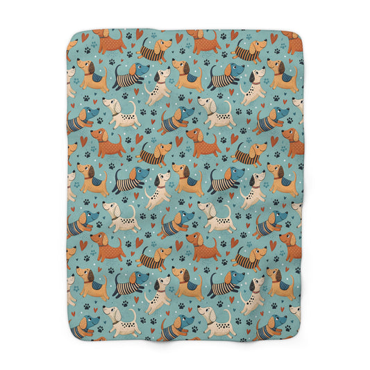 Dapper Doggies Fleece Blanket