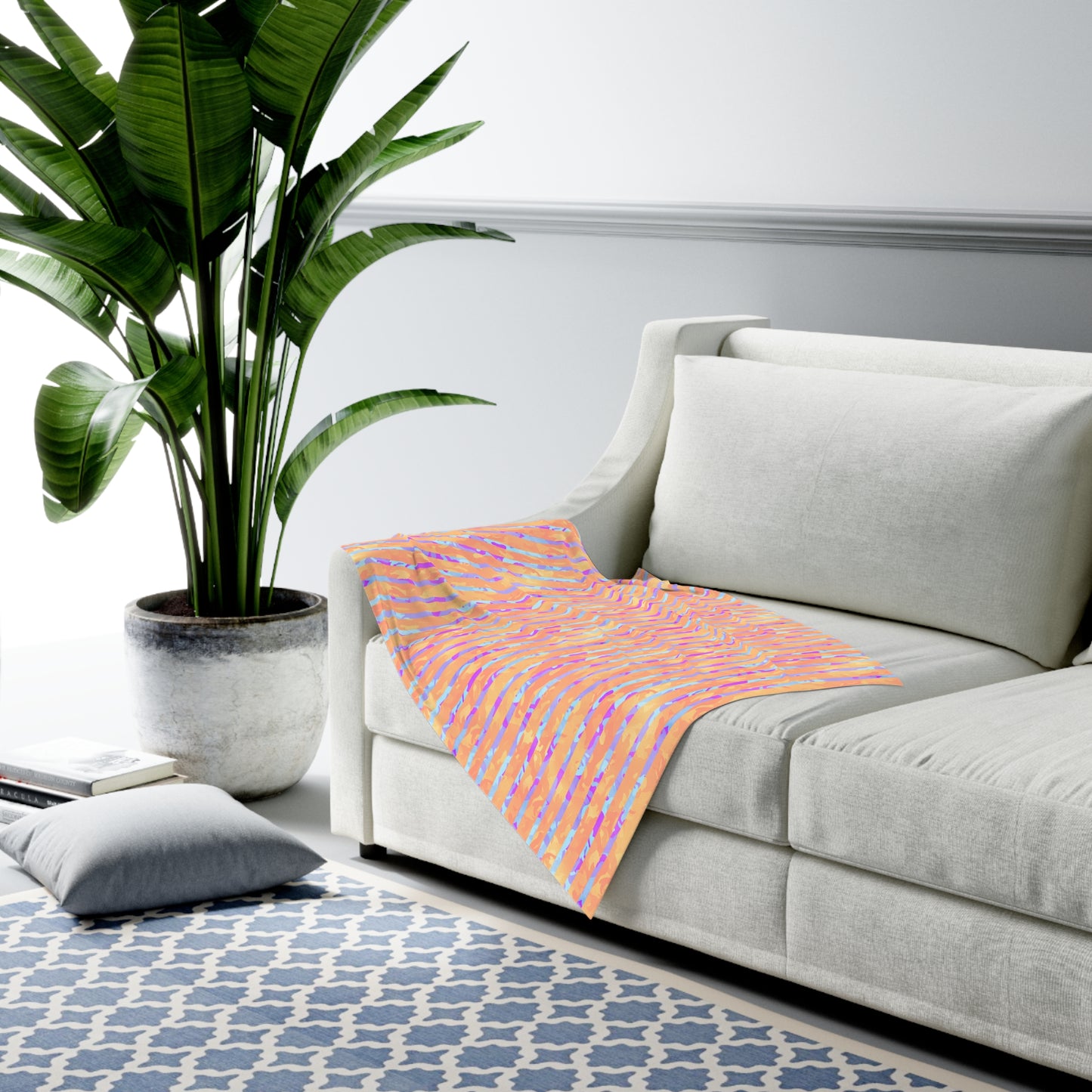 Split Spectrum Camo Baby Swaddle Blanket