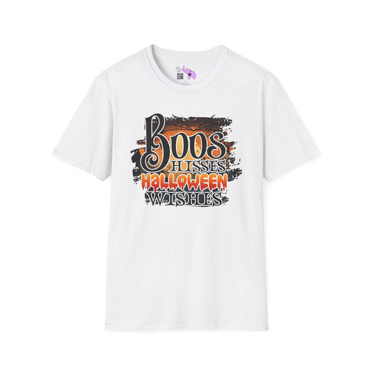 Boos Hisses Halloween Wishes Adult T-shirt