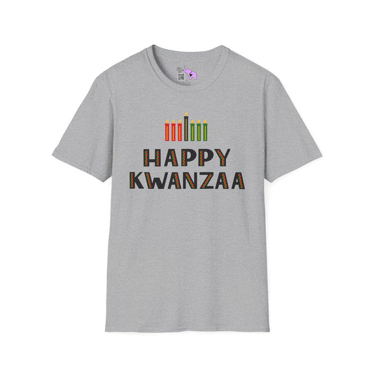 Happy Kwanzaa (Kinara) Adult T-shirt