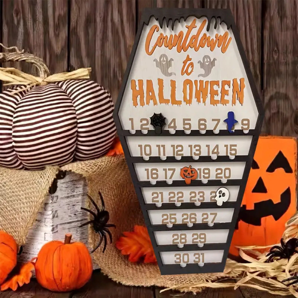 Halloween Coffin-Shaped Countdown Calendar