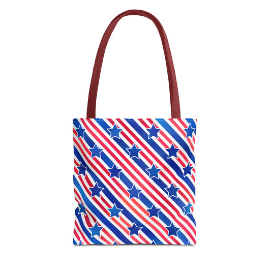 Stars & Stripes Canvas Tote Bag