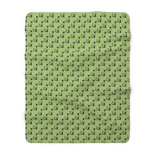 Siamese Charm – Sage Garden Fleece Blanket