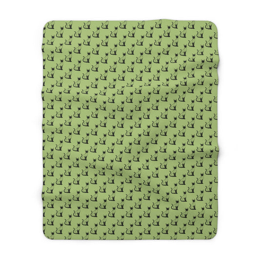 Siamese Charm – Sage Garden Fleece Blanket