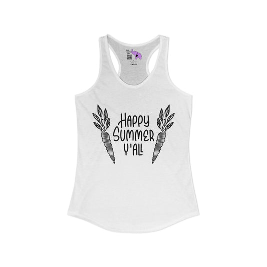 Happy Summer Y'all Women's Ideal Racerback Tank