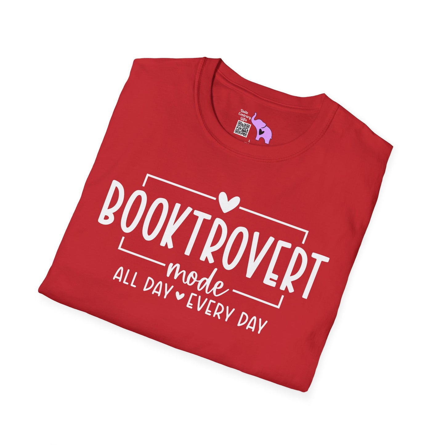 Booktrovert Mode All Day Every Day Adult T-shirt